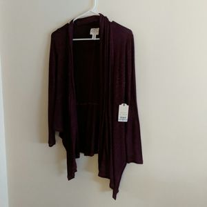 Wine colored cardigan